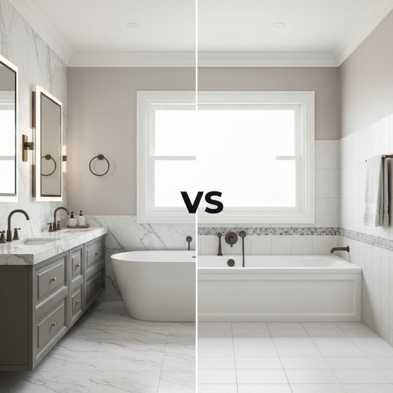 Luxury vs Standard Bathroom Renovation Packages Brisbane: Features & Price Comparison